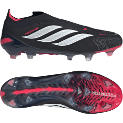 adidas Predator Elite Laceless FG Fußballschuhe JS0408 - core black/cloud white/lucid red 43 1/3