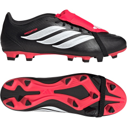 adidas Predator Club Fold-Over Tongue FG/MG Fußballschuhe JR3330 - core black/cloud white/lucid red 39 1/3