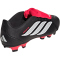 adidas Predator Club Fold-Over Tongue FG/MG Fußballschuhe JR3330 - core black/cloud white/lucid red 39 1/3