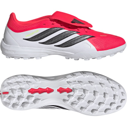 adidas Predator League Fold-Over Tongue TF Multinocken-Fußballschuhe JR7873 - lucid red/core black/cloud white 40