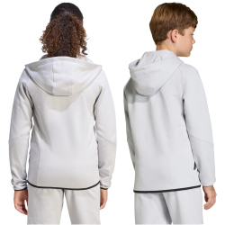 adidas Tiro Tech Sweat Hoodie Kinder KF6079 - team light grey 128