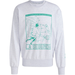 adidas Real Madrid Heritage Crew Sweatshirt 2025/26 Herren KD5825 - light grey heather XS