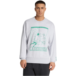 adidas Real Madrid Heritage Crew Sweatshirt 2025/26 Herren KD5825 - light grey heather XS