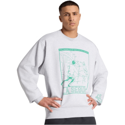 adidas Real Madrid Heritage Crew Sweatshirt 2025/26 Herren KD5825 - light grey heather XS