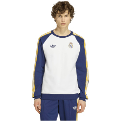 adidas Real Madrid Crew Sweatshirt 2025/26 Herren JZ9153 - white/dark blue XS