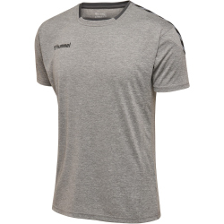hummel Authentic Polyester kurzarm Trikot Kinder grey melange 164