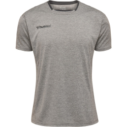 hummel Authentic Polyester kurzarm Trikot Kinder grey melange 164