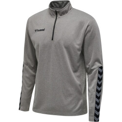 hummel Authentic 1/2-Zip Sweatshirt Herren grey melange S