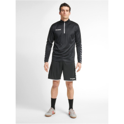 hummel Authentic 1/2-Zip Sweatshirt Herren black/white S