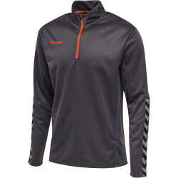 hummel Authentic 1/2-Zip Sweatshirt Kinder asphalt 128