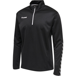 hummel Authentic 1/2-Zip Sweatshirt Kinder black/white 128