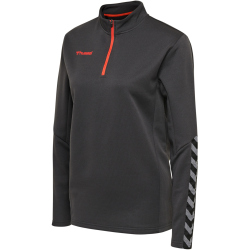 hummel Authentic 1/2-Zip Sweatshirt Damen asphalt XS