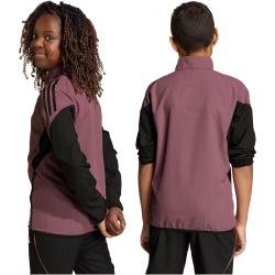 adidas Real Madrid Präsentationsjacke 2025/26 Kinder JZ8992 - shadow fig/black 116