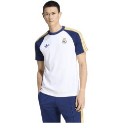 adidas Real Madrid T-Shirt 2025/26 Herren JZ9152 - white/dark blue M