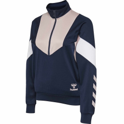 hummel Chi 1/2-Zip Sweatshirt Damen black iris XS