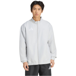 adidas Entrada 26 Präsentationsjacke Herren JZ6620 - team light grey/white S