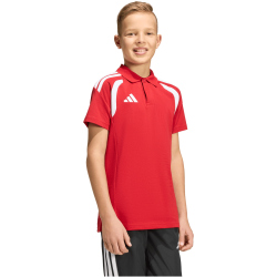 adidas Tiro 26 League Poloshirt Kinder KF3408 - team power red 2/white 116