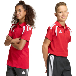 adidas Tiro 26 League Poloshirt Kinder KF3408 - team power red 2/white 116