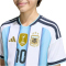 adidas AFA Argentinien Messi 10 Heimtrikot 2026 Kinder KA8115 - white/icey blue/light blue 128