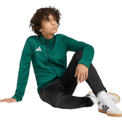 adidas Entrada 26 Trainingsjacke Kinder KE9837 - team dark green/white 104