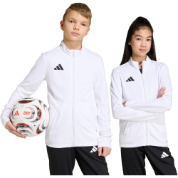 adidas Entrada 26 Trainingsjacke Kinder JZ6605 - white/black 128