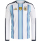 adidas AFA Argentinien langarm Heimtrikot 2026 Herren KA8126 - white/icey blue/light blue S