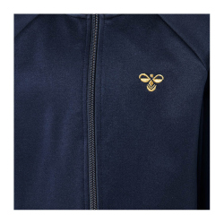 hummel hmlKICK Zip Sweatjacke Kinder black iris/gold 116