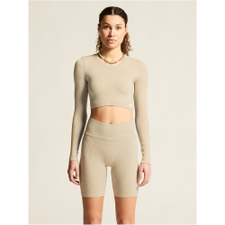 CRAFT Collective Rib Cropped langarm Trainingsshirt Damen...