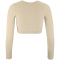 CRAFT Collective Rib Cropped langarm Trainingsshirt Damen 608000 - hay XS/S