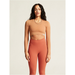 CRAFT Collective Rib Cropped langarm Trainingsshirt Damen...