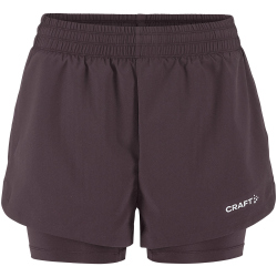 CRAFT ADV Essence 2 2in1 Shorts Damen 499000 - dk plum XS