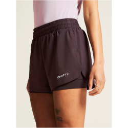 CRAFT ADV Essence 2 2in1 Shorts Damen 499000 - dk plum XS