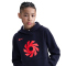 NIKE Erling Haaland Club Fleece Hoodie Kinder 498 - blackened blue S (128-137 cm)
