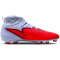NIKE Phantom 6 High Club FG/MG Fußballschuhe 400 - royal tint/bright crimson 38.5
