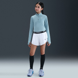 NIKE Pro Dri-FIT 2in1 Shorts Mädchen 100 - white/black/black S (128-137 cm)