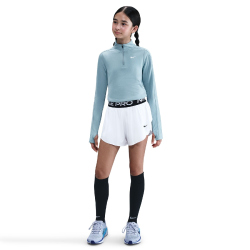 NIKE Pro Dri-FIT 2in1 Shorts Mädchen 100 - white/black/black M (137-146 cm)
