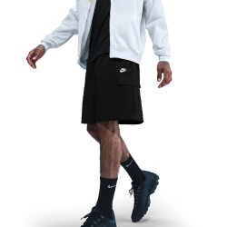 NIKE Sportswear Club Utility Shorts Herren 010 - black/white XS
