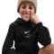 NIKE Sportswear Club Fleece Hoodie Jungen 010 - black/university gold S (128-137 cm)