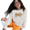 NIKE Sportswear Cropped Fleece Sweatshirt Mädchen 133 - sail/metallic gold M (137-146 cm)