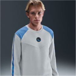 NIKE Sportswear Club Crew Neck Sweatshirt Herren 025 - photon dust/university blue M