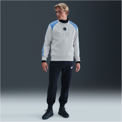 NIKE Sportswear Club Crew Neck Sweatshirt Herren 025 - photon dust/university blue M
