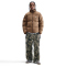 NIKE Club Storm-FIT Pufferjacke Herren 235 - mosswood brown/white S