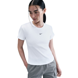 NIKE Sportswear Rib T-Shirt Damen 100 - white XS