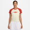 NIKE Sportswear Chill Knit T-Shirt Damen 133 - sail/picante red XXL