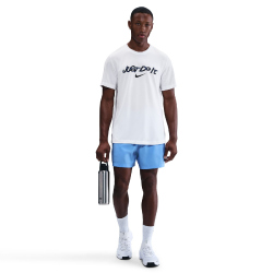 NIKE Dri-FIT Fitnessshirt Herren 100 - white M