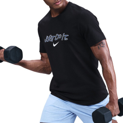 NIKE Dri-FIT Fitnessshirt Herren 010 - black M