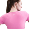 NIKE Pro Dri-FIT kurzarm Trainingsshirt Damen 675 - playful pink/pink foam/white M