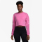 NIKE Pro Dri-FIT French Terry Sweatshirt Damen 675 - playful pink/pink foam/white M