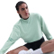 NIKE Pro Dri-FIT French Terry Sweatshirt Damen 353 - mint foam/cannon/white XS