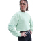 NIKE Pro Dri-FIT French Terry Sweatshirt Damen 353 - mint foam/cannon/white L